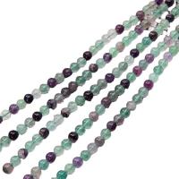 Fluorit Beads, lilla fluorit, Runde, poleret, du kan DIY & forskellig størrelse for valg, Solgt af Strand