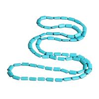 Fashion Turquoise Necklace polished blue  46cm 116cm Sold Per 4600 Inch Strand