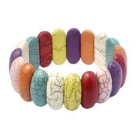 Fashion Turquoise Bracelets multi-colored 180mm Sold By Strand