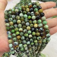 Perline gioielli gemme, Pietra naturale, Cerchio, lucido, DIY & formato differente per scelta, verde, Venduto da filo