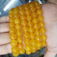 Gemstone Jewelry Beads Natural Stone Round yellow 4mm 6mm 8mm 10mm 12mm Sold By Strand