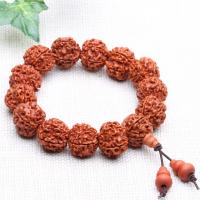 Bodhi Buddhist Beads Bracelet Buddhist jewelry reddish-brown 18mm Sold By Strand