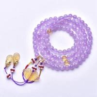 Quartz Bracelets Amethyst purple 8mm Sold By Strand