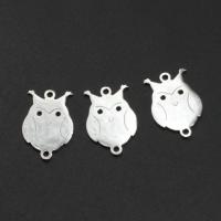 Stainless Steel Connector Owl plated Approx Sold By Bag