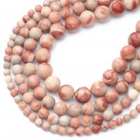Gemstone Jewelry Beads Natural Stone Round polished DIY pink Sold By Strand
