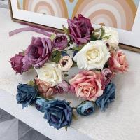 Kwiaty dla nowożeńców włosów, Sukno, Ręcznie robione, biżuteria moda & dla kobiety, dostępnych więcej kolorów, 170x170mm, sprzedane przez PC