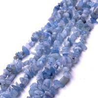 Gemstone Chips Aquamarine irregular polished DIY blue 5-8mm Sold By Strand