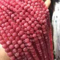 Natural Rhodonite Beads Rhodochrosite Round polished Sold Per Approx 38 cm Strand