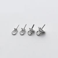 925 Sterling Silver Pendant Bail silver color plated 6mm Sold By PC
