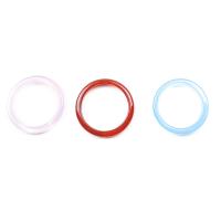 Agaat Staart Finger Ring, Ronde, gepolijst, DIY, meer kleuren voor de keuze, 20-30mm, Verkocht door PC