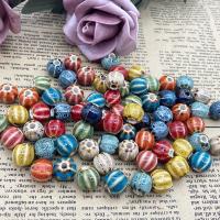 Glazed Porcelain Beads Round DIY Sold By PC