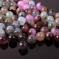 Mixed Acrylic Beads Round injection moulding DIY mixed colors Sold By Bag