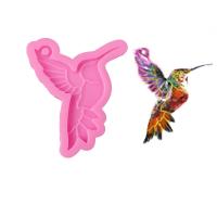 DIY Epoxy Mold Set Silicone Bird for DIY Hanging Ornament durable pink Sold By PC