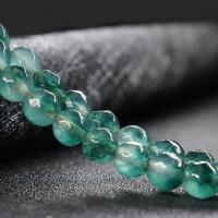 Natural Jade Beads Natural Stone Round polished DIY & faceted 8mm Sold By Strand