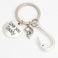 Zinc Alloy Key Clasp silver color 75mm Sold By PC