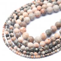 Gemstone Jewelry Beads Zebra Jasper Round polished DIY & matte Sold By Strand