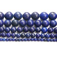 Natural Lapis Lazuli Beads Round polished DIY lapis lazuli Sold By Strand
