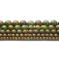 Gemstone smykker perler, Natursten, Runde, poleret, du kan DIY & efterligning malakit & forskellig størrelse for valg, Solgt af Strand