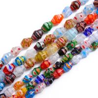 Millefiori Slice lampwork perle, Millefiori lampwork, uglađen, možete DIY & različite veličine za izbor, miješana boja, Prodano By Strand