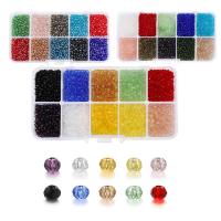 Contas de sementes de vidro arco-íris, DIY, Mais cores pare escolha, 128x65x23mm, vendido por Defina