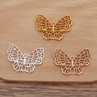 Hair Accessories DIY Findings Zinc Alloy Butterfly plated hollow Sold By PC
