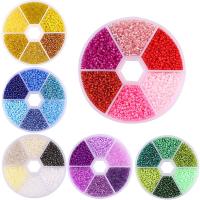 Rainbow Χάντρες Seed, Ποτήρι, περισσότερα χρώματα για την επιλογή, 2mm, Sold Με Box