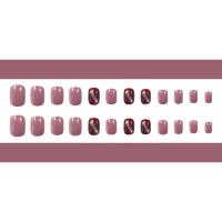 Kunststoff Nagel Aufkleber, verschiedene Muster für Wahl, keine, 117x68x12mm, 24PCs/Box, verkauft von Box