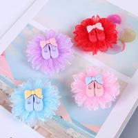 Children Hair Accessory, Cloth, Flower, 5x5mm, Sold By PC