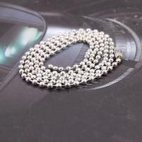 Stainless Steel Necklace Chain plated silver color 600mm Sold By PC