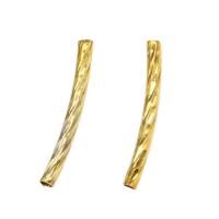 Zinc Alloy Curved Tube Beads plated Approx Sold By Bag