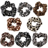 Hair Scrunchies Cloth plated fashion jewelry & for woman mixed colors Sold By Spool