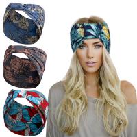 hoofdband, Doek, plated, mode sieraden & voor vrouw, gemengde kleuren, 480x130mm, 10pC's/Lot, Verkocht door Lot