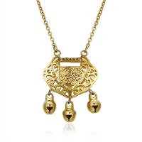 Titanium Steel Necklace Longevity Lock gold color plated for woman Sold Per Approx 19.68 Inch Strand