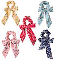 Bunny Ears Hair Scrunchies Cloth plated fashion jewelry & for woman mixed colors 180mm Sold By Lot