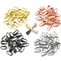 Zinc Alloy Pinch Bail plated durable & DIY nickel lead & cadmium free Sold By Bag