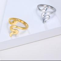 aço inoxidável Cuff Ring Finger, joias de moda & tamanho diferente para a escolha & para mulher, Mais cores pare escolha, vendido por Strand