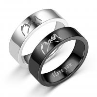 Stainless Steel Finger Ring plated fashion jewelry & Unisex 6mm Sold By PC