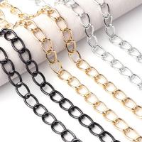 Aluminum Chains plated fashion jewelry & DIY & twist oval chain nickel lead & cadmium free Sold By Spool