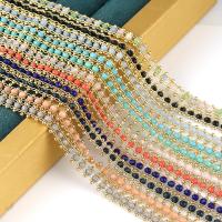 Messing Ball Chain, forgyldt, mode smykker & du kan DIY & kuglekæde, flere farver til valg, nikkel, bly & cadmium fri, 2.70x6mm, 1m/Bag, Solgt af Bag