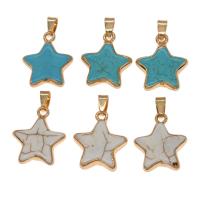 Turquoise Pendant Zinc Alloy Star Sold By PC