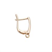 Brass Lever Back Earring Component plated Unisex golden Sold By Bag