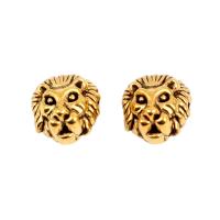 Zinc Alloy Jewelry Beads Lion plated DIY 7*11*12mm Sold By PC