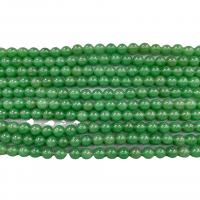 Aventurin Perlen, rund, DIY, grün, verkauft per 38 cm Strang