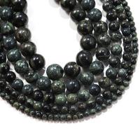 Grüner Augenstein Perle, rund, poliert, DIY, gemischte Farben, verkauft per 38 cm Strang