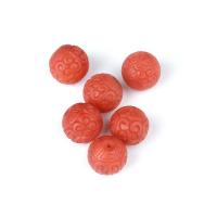 Yunnan Red Agate Abalorio, Esférico, Tallado, Bricolaje & diverso tamaño para la opción, Rojo, Vendido por UD