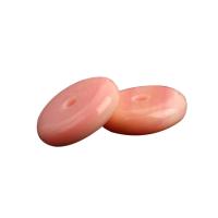 Natural Pink Shell Beads Queen Conch Shell Flat Round DIY pink Sold By PC