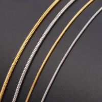 Brass Snake Chain, more colors for choice, 1mmuff0c1.5mm, Sold By m