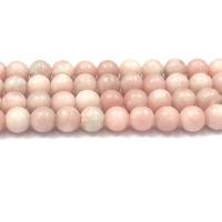 Rosa Opal Perle, rund, poliert, DIY, Rosa, verkauft per 38 cm Strang