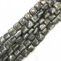Natural Golden Pyrite Beads Square polished DIY green Sold Per 38 cm Strand