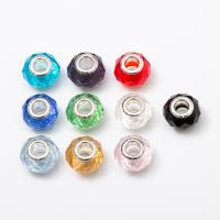 Kryształowe koraliki European, Kryształ, Koło, DIY & fasetowany, Więcej kolorów do wyboru, 14x10mm, sprzedane przez PC